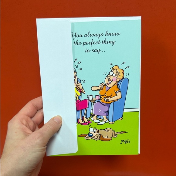 Humorous Greeting Card with Cartoon Design - Picture 4 of 4